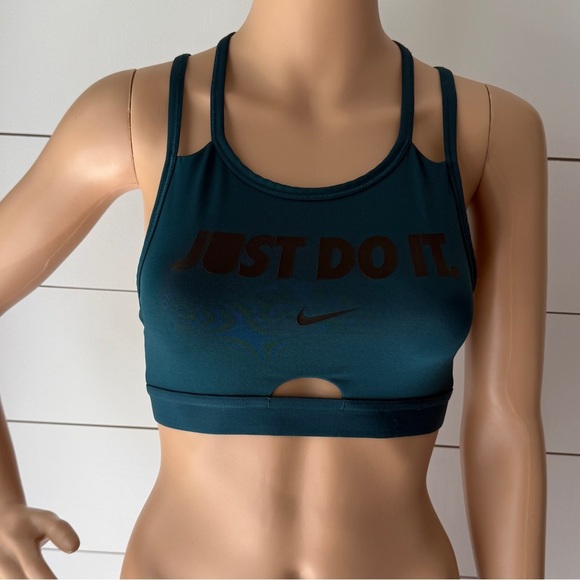 Nike Dri-FIT Just Do It Mid-Impact Sports Bra Sz S - Picture 1 of 8